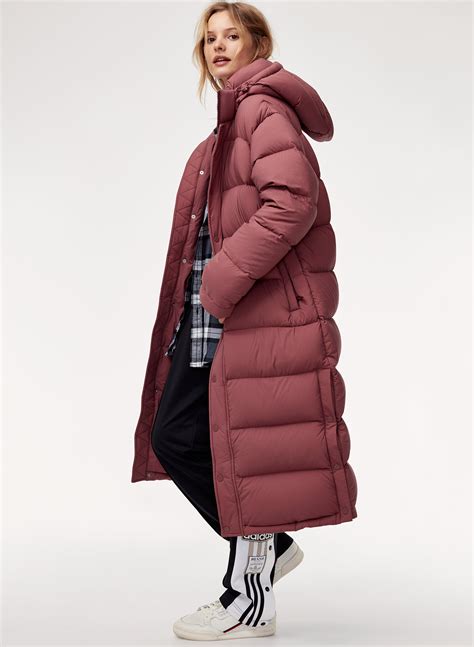 long puffer coat neutral.